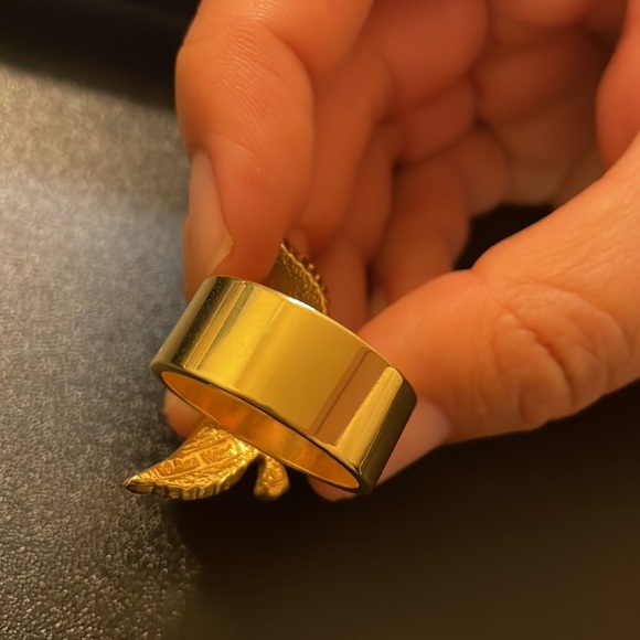 Ann Hand Gold Eagle Ring Size 10 - Picture 11 of 12